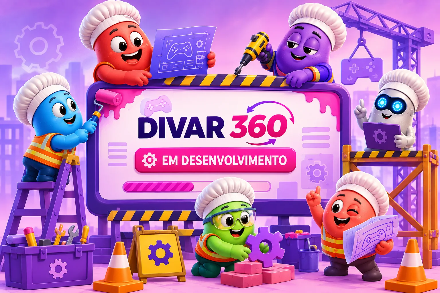 Jogo em produção: nova experiência em preparação