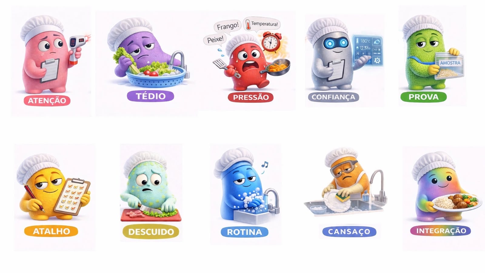 Os dez Segurançamente com seus nomes oficiais